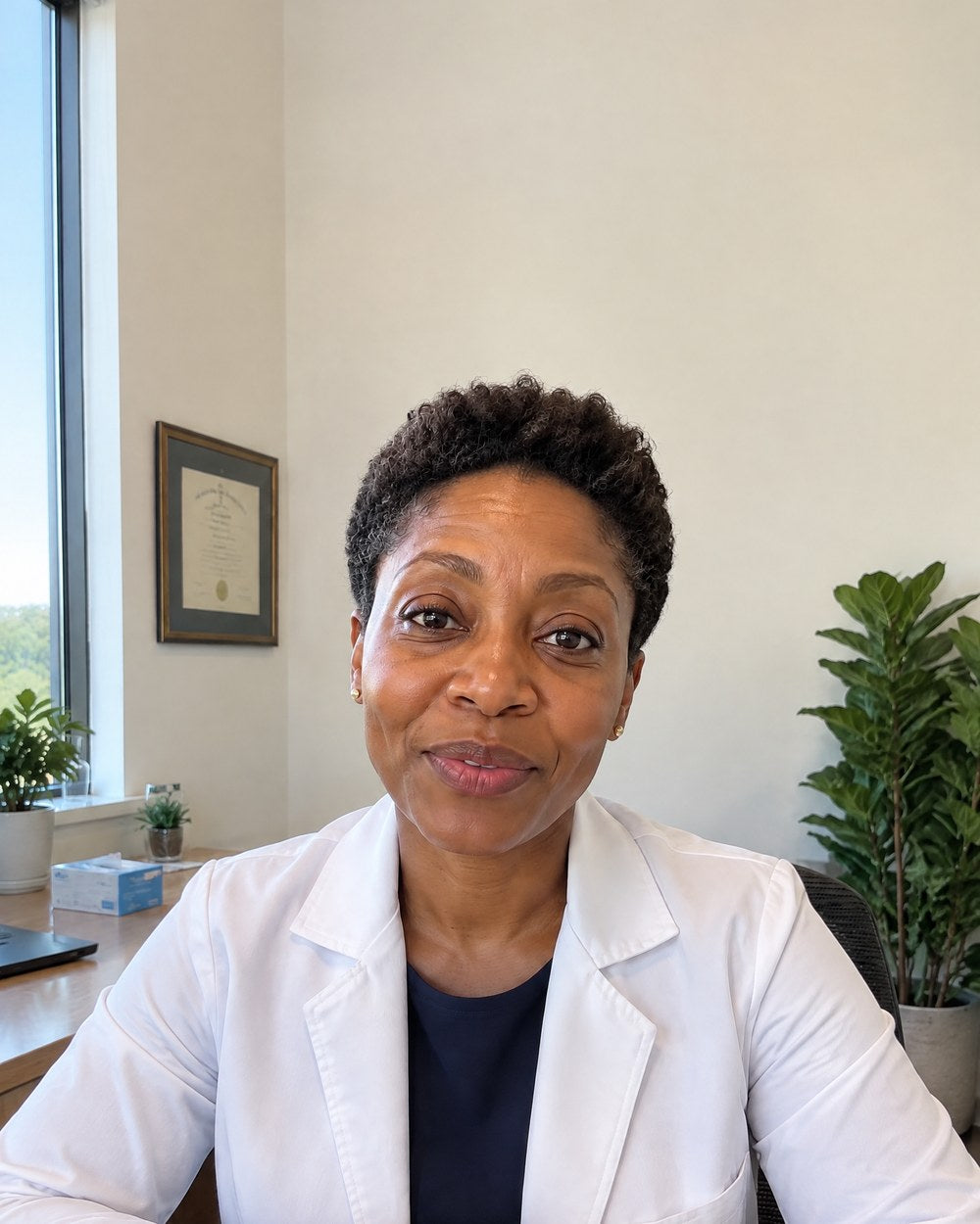 Dr Gabrielle Jackson in her office