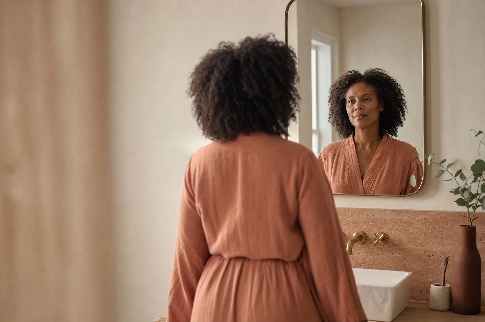 A quiet morning in front of the mirror